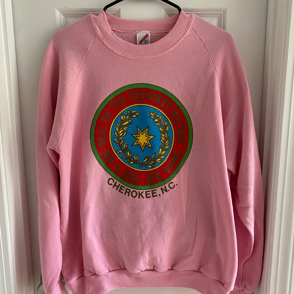 Vintage Pink Jerzees Crewneck